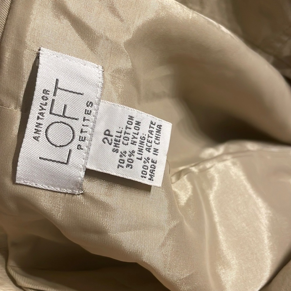 LOFT Tan Trench Coat - Picture 6 of 6
